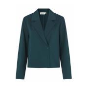 Klassieke Zwarte Blazer Jas Masai , Green , Dames