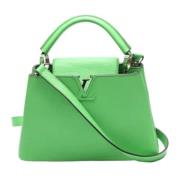 Pre-owned Leather shoulder-bags Louis Vuitton Vintage , Green , Dames