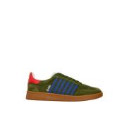 Lage Sneaker met Contrastbanden Dsquared2 , Green , Heren