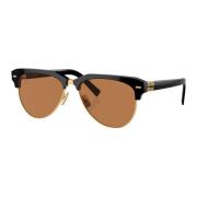 Zwart/bruine zonnebril SMU 09Zs Miu Miu , Black , Dames