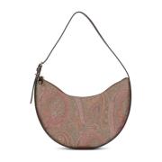 Paisley Jacquard Hobo Tas Etro , Brown , Dames