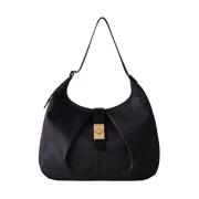 Cortina Medium Hobo Tas Borbonese , Black , Dames