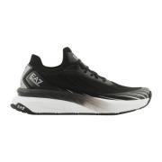 Zwart-Zilver Crusher Distance Knit Sneakers Emporio Armani EA7 , Black...