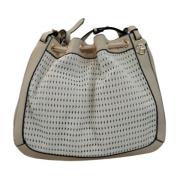 Geweven PU Dubbele Handvat Poppy Tas Gattinoni , Beige , Dames