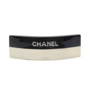 Pre-owned Metal hair-accessories Chanel Vintage , Black , Dames