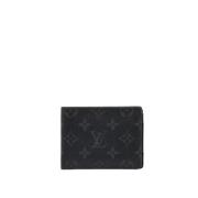 Pre-owned Leather wallets Louis Vuitton Vintage , Black , Dames