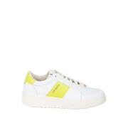 Witte Acid Leren Sneakers Saint Sneakers , White , Dames