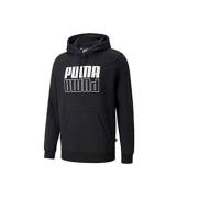 Power Logo Hood Multicolore Mannen Puma , Black , Heren