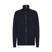 Heren Marineblauwe 1985 Rits Trui Tommy Hilfiger , Blue , Heren