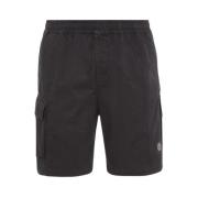 Comfort Fit Shorts met Meerdere Zakken Stone Island , Black , Heren