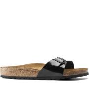 Madrid Birko-Flor Patent Sandalen Birkenstock , Black , Dames