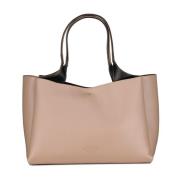 Tijdloze leren tas met 2 compartimenten Tod's , Beige , Dames