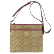 Pre-owned Plastic shoulder-bags Coach Pre-owned , Beige , Dames