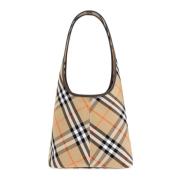 Ruitpatroon Schoudertas Burberry , Beige , Dames