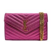 Pre-owned Fabric shoulder-bags Yves Saint Laurent Vintage , Pink , Dam...