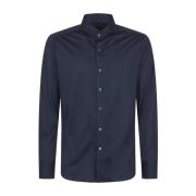 Blauwe Sportshirts Canali , Blue , Heren