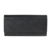 Pre-owned Leather wallets Celine Vintage , Black , Dames