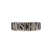 Riem met logo Moschino , Black , Heren