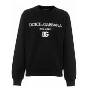 Stijlvolle Sweater met Uniek Design Dolce & Gabbana , Black , Heren