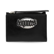 Portemonnee met logo Dsquared2 , Black , Dames