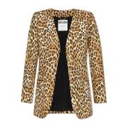 Blazer met dierenmotief Moschino , Brown , Dames