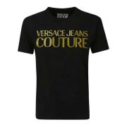 Stijlvolle T-shirts en Polos Versace Jeans Couture , Black , Dames