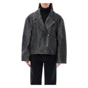 Zwarte Bikerjas Kleding Acne Studios , Black , Dames