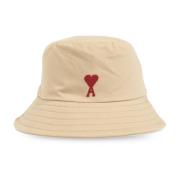 Hoed met logo Ami Paris , Beige , Unisex