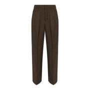 Geplooide broek Ami Paris , Brown , Dames