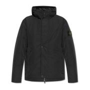 Jas met logo Stone Island , Black , Heren