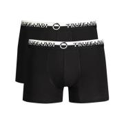 Zwarte Katoenen Ondergoed Boxershorts Trussardi , Black , Heren