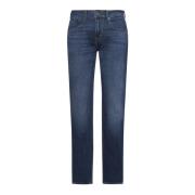 Blauwe Denim Jeans 7 For All Mankind , Blue , Heren