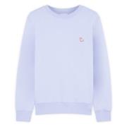 Beat Blue Patch Sweatshirt Maison Kitsuné , Blue , Heren