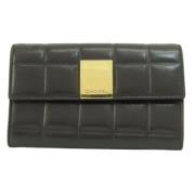 Pre-owned Leather wallets Chanel Vintage , Black , Dames