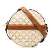 Pre-owned Leather celine-bags Celine Vintage , Beige , Dames