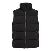 B Tech Bodywarmer van Stretch Nylon met Ganzendons Boggi Milano , Blac...