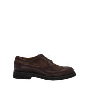 Mocha Kangaroo Leather Walton Derby Brogue Pala Vega Trapado Lottusse ...