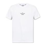 T-shirt met logo Stone Island , White , Heren