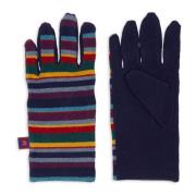 Blauwe Fleece Handschoenen met Multicolor Strepen Gallo , Multicolor ,...