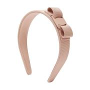 Roze Grosgrain Lint Strik Detail Salvatore Ferragamo , Pink , Dames