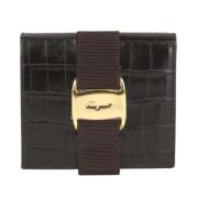 Pre-owned Leather wallets Salvatore Ferragamo Pre-owned , Brown , Dame...