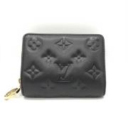 Pre-owned Leather wallets Louis Vuitton Vintage , Black , Dames