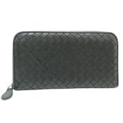 Pre-owned Leather wallets Bottega Veneta Vintage , Black , Dames