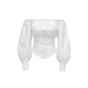 Katoenen Overhemd MVP wardrobe , White , Dames