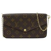 Pre-owned Fabric louis-vuitton-bags Louis Vuitton Vintage , Brown , Da...