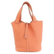 Pre-owned Canvas totes Hermès Vintage , Pink , Dames