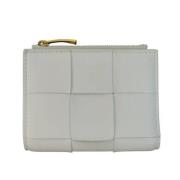 Pre-owned Leather wallets Bottega Veneta Vintage , White , Unisex