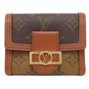 Pre-owned Leather wallets Louis Vuitton Vintage , Brown , Dames