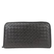 Pre-owned Leather wallets Bottega Veneta Vintage , Brown , Dames