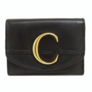 Pre-owned Leather wallets Chloé Pre-owned , Black , Dames